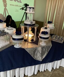 Crafts Central Small 13" Inch Lighted Plastic Water Fountain for Weddings, Cake Centerpiece, and Office Decor 22 71lNR8dZAL