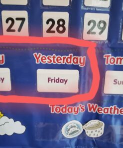 Learning Resources Calendar & Weather Pocket Chart - Classroom Calendar, Calendar and Weather Chart for Classroom, Teacher and Back to School Supplies 39 71lOKWicTOL