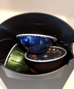 Nespresso VertuoPlus Deluxe Coffee and Espresso Machine by Breville with Milk Frother, 8 Ounces, Black Machine + Milk Frother 54 71lOcjojPEL