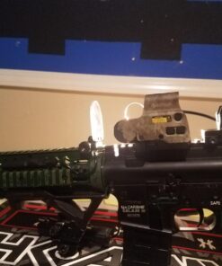 Feyachi Flip Up Iron Sight Front Rear Sight Compatible for Picatinny Rail and Weaver Rail of Rifle, Foldable Sights Black 72 71lRJCfOvbL