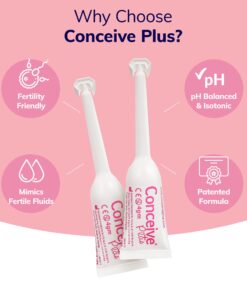 Conceive Plus Fertility Lubricant in Pre-Filled Applicators, Fertility Friendly Lube for Couples Trying to Conceive, One Month Supply with 8 x 4g Applicators 28 71lS0RFGs3L