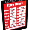 Nudell 37085BH Magnetic Business Hours Sign Holder, 8.5" x 11", Black 69 71lSREk6DrL