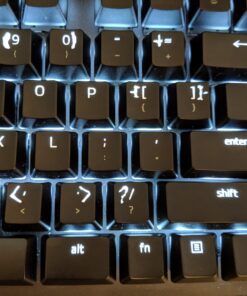 Razer BlackWidow Lite TKL Tenkeyless Mechanical Keyboard : Orange Key Switches - Tactile & Silent - White Individual Key Lighting - Compact Design - Detachable Cable - Classic Black Orange Switches - Tactile & Silent 48 71lSj3 iVL