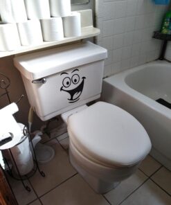 Funny Animation Big Eyes Cute Toilet Wall Decal Bathroom Home Sticker Bedroom Kitchen Art Picture DIY Murals Vinyl Paper Decoration Wallpaper for Children Potty Training Nursery Baby Teen Senior 39 71lSonrtiL