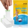 TidyTots Disposable Potty Chair Liners - Value Pack - Universal fits most potty chairs - 32 Liners 4 71lTLywWJwL