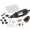 Dremel 200-1/15 Two-Speed Rotary Tool Kit with 1 Attachment 15 Accessories - Hobby Drill, Woodworking Carving Tool, Glass Etcher, Small Pen Sander, Garden Tool Sharpener, Craft and Jewelry Drill Rotary Kit + Tool Sharpener 23 71lTgd3Su4S