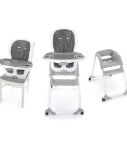 Ingenuity SmartClean Trio Elite 3-in-1 Convertible Baby High Chair, Toddler Chair, and Dining Booster Seat, For Ages 6 Months and Up, Unisex - Slate Trio Elite Slate 26 71lULPTISL