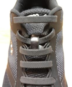 HOMAR No Tie Shoelaces for Kids and Adults Stretch Silicone Elastic No Tie Shoe Laces Adult Size Black 46 71lUrU7skFL