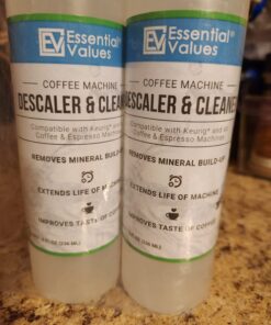 Descaling Solution (4 Uses) Coffee Machine Descaler Cleaner | Compatible with Breville Keurig Nespresso Delonghi & More | Liquid To Descale Automatic Coffee Makers & Espresso Machines 8 Fl Oz (Pack of 2) 40 71lV8mosLHL