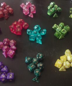 Wiz Dice Series II - DND Dice Set (105 Dice, 15 Sets of 7 Unique Colors) - Perfect DND Gifts - Role Playing Dice DND Accessories for TTRPG MTG Dice Games -D&D Dice Game Sets in Unique Finishes 58 71lVIGDDiNL 1