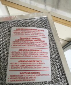 Broan-NuTone for Ductless Range Hood Series Carbon, Charcoal Air Filter for Kitchen, 1 Count (Pack of 1), Grey 24 71lVL4hRtrL