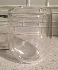 Huada Double Wall Insulated Borosilicate Glass Mugs Modern Espresso Cups, 10-Ounce, Set of 2 40 71lVOYErnRL