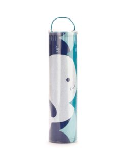 Whale on Ocean Blue Children's Canvas Growth Chart with Stickers 7 71lVZUmz4dL