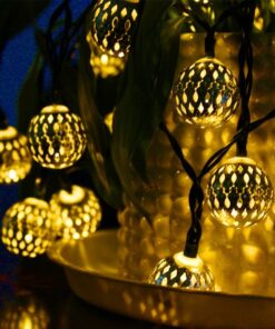 Globe String Lights, CMYK 20 Ft 40 Balls Waterproof LED Fairy Lights, Outdoor Starry Lights Solar Powered String Lights, Decorative Lighting for Home, Garden, Party, Festival, Warm White 23 71lVjmcMxdL