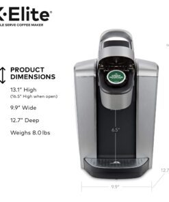Keurig K-Elite Single-Serve K-Cup Pod Coffee Maker, Brushed Silver 31 71lVqMMstDL
