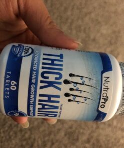 Thick Hair Growth Vitamins– Hair Growth Pills With DHT Blocker Stimulates Faster Hair Growth for Weak, Thinning Hair–Biotin Hair Supplements with Keratin & Collagen Helps Men&Women Grow Perfect Hair. 60 Count (Pack of 1) 44 71lWeAQNqPL 1