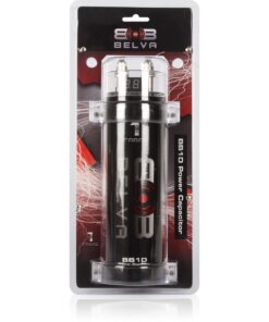 Belva Professional Grade 1 Farad Capacitor and 4 Gauge Amplifier Kit with 2 Channel RCA Comb Kit (Blue) With 4 Gauge Amp Kit and RCA 1.0 Farad (blue) 7 71lXO8xpp9L