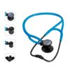 MDF ProCardial ERA Cardiology Lightweight Dual Head Stethoscope with Adult, Pediatric, and Infant-Neonatal Convertible chestpiece - Light Blue Tube - Black Finish (MDF797XB14) Black Out / S.swell 9 71lXgBeEjHL