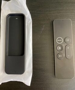 elago R2 Slim Case Compatible with Apple TV Siri Remote 1st Generation (Black) - Slim Design, Scratch-Free Silicone, Shock Absorption, Full Access Black 50 71lY0uG8 BL
