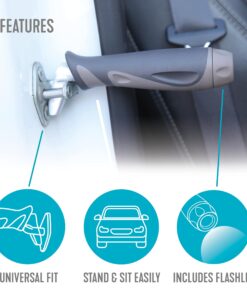Stander Metro Car Handle Plus, Portable Vehicle Support Grab Bar, Standing Assist Mobility Aid, Includes LED Flashlight 10 71lZgJUPOML