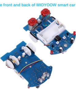 MiOYOOW Practice Soldering Learning Electronics Kit Smart Car Soldering Project Kits Line Following Robot Beginners DIY Electronics Education School Competition W/English Manual 1 Pack-soldering Tracking Car(dc Motor) 41 71laaPjIfL