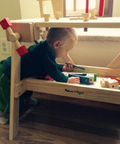 Melissa & Doug Solid Wood Project Workbench Play Building Set - STEAM Toy, Wooden Kids Work Bench, Toy Tool Bench 47 71lag4jJIWL 1