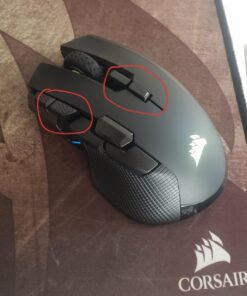 CORSAIR IRONCLAW WIRELESS RGB Rechargeable Gaming Mouse with Slipstream Technology - 18,000 DPI - 3-Zone RGB Multi-Color Backlighting - Black 63 71lcBNaA3tL