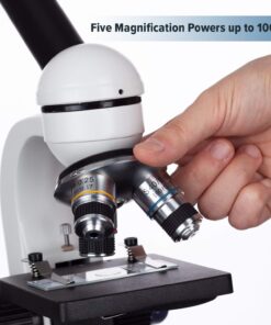 AmScope M150C-I 40X-1000X All-Metal Optical Glass Lenses Cordless LED Student Biological Compound Microscope 36 71lchuXfjqL