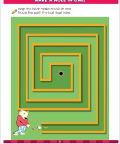 School Zone - Mazes Preschool Workbook - 32 Pages, Ages 3 to 5, Preschool to Kindergarten, Maze Puzzles, Colorful Pictures, and More (School Zone Activity Zone® Workbook Series) 11 71ld m74ypL