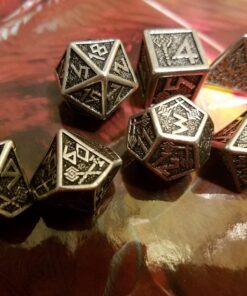 Q-Workshop Metal Dwarven 7 Polyhedral RPG Ornamented Dice Set 15 71ld6qtNlAL