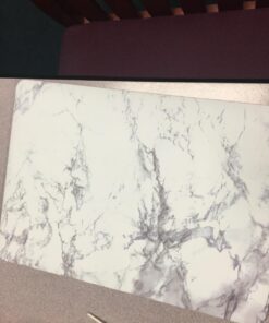 MOSISO Compatible with MacBook Air 13 inch Case (Models: A1369 & A1466, Older Version 2010-2017 Release), Plastic Pattern Hard Shell Case & Keyboard Cover & Screen Protector, White Marble 58 71ldSXoSpXL