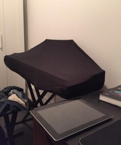 Alternative view of On-Stage Keyboard Dust Cover for 88 Key Keyboards, Black