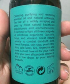 Eve Hansen Organic Tea Tree Oil (4oz) | Melaleuca Alternifolia | Pure Tea Tree Essential Oil for Skin, Scalp, Nails and Aromatherapy 42 71leK2Q33L