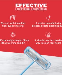 E-Cloth Deep Clean Mop, Microfiber Mop, Perfect Floor Cleaner for Hardwood, Laminate, Tile and Stone Flooring, Washable and Reusable, 100 Wash Promise Old Version 37 71lerzxBcKL
