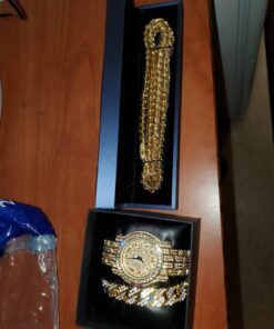Charles Raymond Bling-ed Out Silver Round Luxury Mens Watch w/Bling-ed Out Bracelet - L0504B gold 28 71lf0i7MTyL