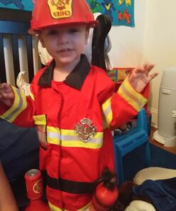 Melissa & Doug Fire Chief Role Play Costume Dress-Up Set (6 pcs) Standard Packaging 35 71lfxFEROOL
