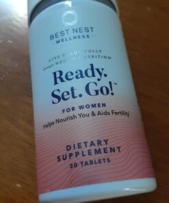 Ready Bird Women's Fertility Vitamins, Conception Supplement & Prenatal Multivitamin for Women, Methylfolate (Folic Acid), Whole Food Herbal Blend, Vegan, Includes Bonus Tips to Get Pregnant, 30 Ct 30 Count (Pack of 1) 37 71lgMMU2epL