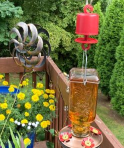 Perky-Pet 245L Ant Guard for Hummingbird & Oriole Feeders - Protects Nectar From Ants, Red, Pack of 1 24 71lgx P4RxL 4