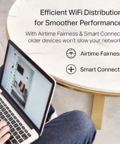 TP-Link AC1900 Smart WiFi Router (Archer A9) - High Speed MU-MIMO Wireless Router, Dual Band, Gigabit, VPN Server, Beamforming, Smart Connect, Works with Alexa, Black AC1900, Dual-Band 33 71lgxeuGTL