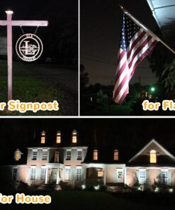 URPOWER Solar Lights Outdoor, Adjustable Solar Spot Lights Outdoor, 2-in-1 Waterproof Solar Landscape Spotlights Wall Light, Dusk-to-Dawn Solar Powered Outdoor Light for Garden, Yard, Pathway (2 Pack) 2 Pack Cool White 36 71lhI1LCYS