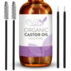 Eva Naturals Organic Castor Oil (2oz) - Promotes Hair, Eyebrow and Lash Growth - Diminishes Wrinkles and Signs of Aging - Organic Castor Oil for Hair Growth Eyelashes - Hair Growth Oil 100% Pure 2 Fl Oz (Pack of 1) 18 71lhPMkPrFL