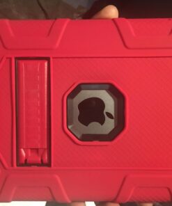 Rantice iPad 6th Generation Cases, iPad 5th Generation Case, iPad Air 2 Case, iPad 9.7 Case, Shockproof Rugged Drop Protection Cover Built with Kickstand for iPad 9.7'' A1893/A1954/A1822/A1823(Red) Red+Black 38 71li0cEGrL