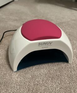 SUNUV SUN2C 48W UV Light for Nails, UV LED Nail Lamp with 4 Timer Settings, User-Friendly LED Nail Light Compatible with All Gel Types, Quick Drying Nail Dryer Pink 39 71linLMAJzL