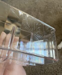 STORi 5-Compartment Clear Plastic Organizer | Rectangular Divided Makeup and Vanity Storage Bin and Office Desk Caddy | Scalloped Wall Design | Made in USA 48 71lizwqrKL