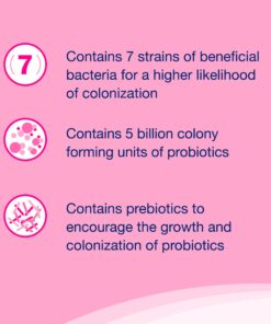 Nutramax Proviable Digestive Health Supplement Multi-Strain Probiotics and Prebiotics for Cats and Dogs - with 7 Strains of Bacteria, 80 Capsules 80 Count 25 71lk58RrPTL