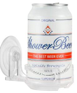 Portable Cupholder Suction Caddy for Shower Beer & Bath Wine | American-Made Clear Holder | The Original SipCaddy 24 71llK v8a3L