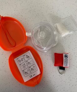 CPR Mask (with Additional Keychain CPR Mask) - First Aid Face Shield with One-Way Breath Valve - Archer MedTech Brand 29 71lluO4S2NL
