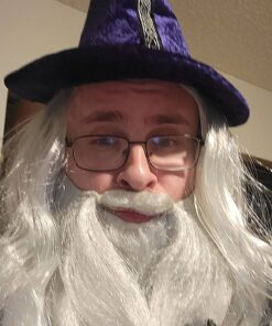 Forum Novelties Men's Wizard Adult Costume, Purple, Standard 10 71lm6Vrol3L