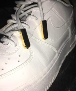 Modern Elements Metal Aglets Shoelace Tips - Set of Four Tips and Screws - Includes Screwdriver Gold 44 71lmW3zN4cL