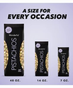 Wonderful Pistachios In Shell, Salt & Pepper, 48 Ounce Resealable Bag, Healthy Snack, Protein Snack, Pantry Staple (48 oz) 48 Ounce (Pack of 1) 24 71ln1K6HJIL